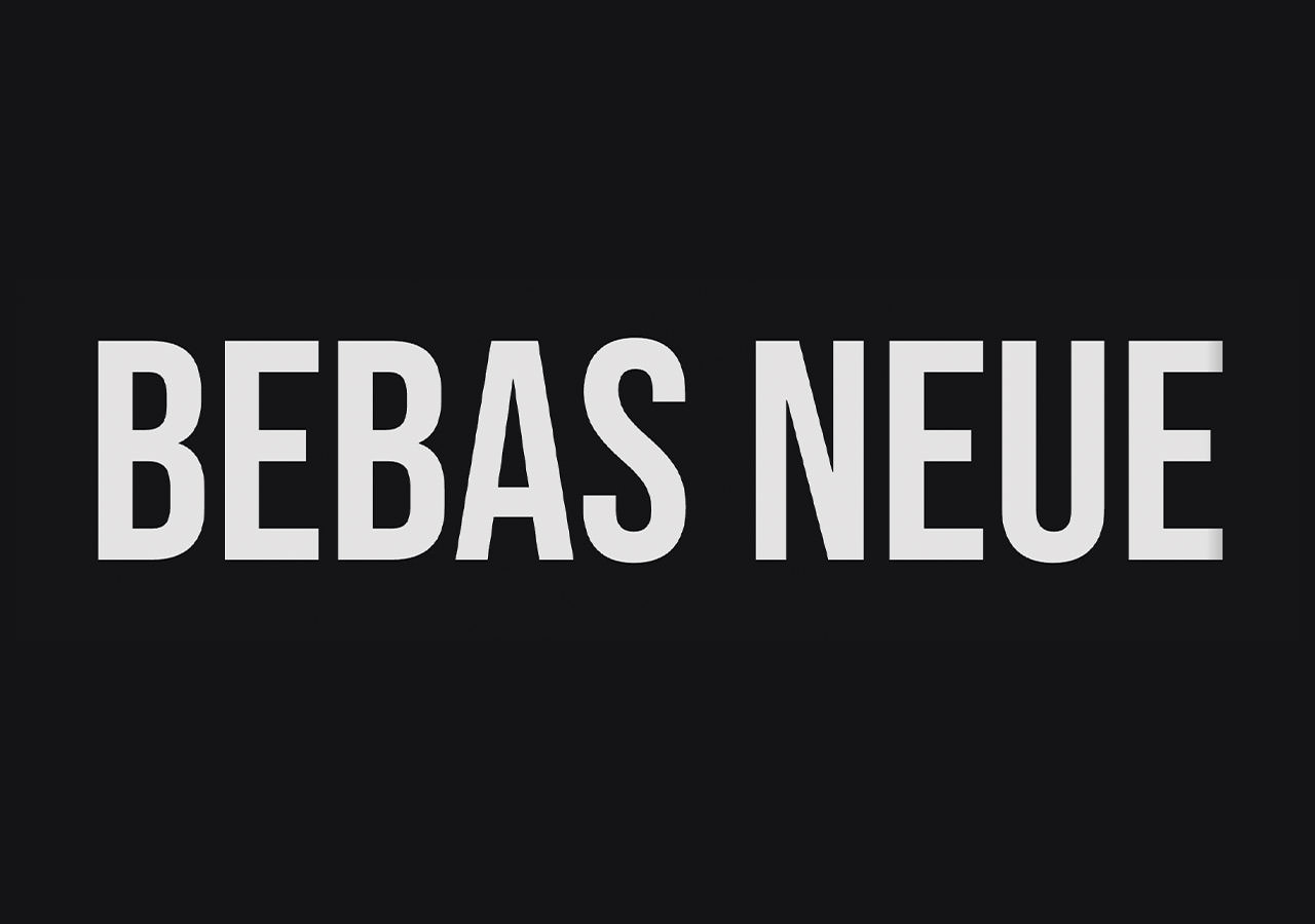 Bebas Neue font