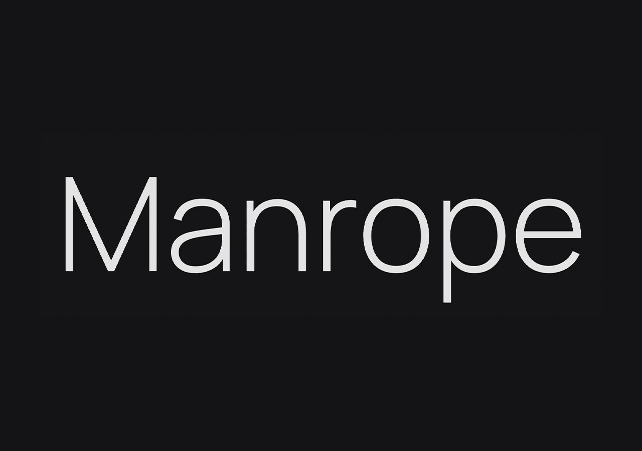 Manrope font