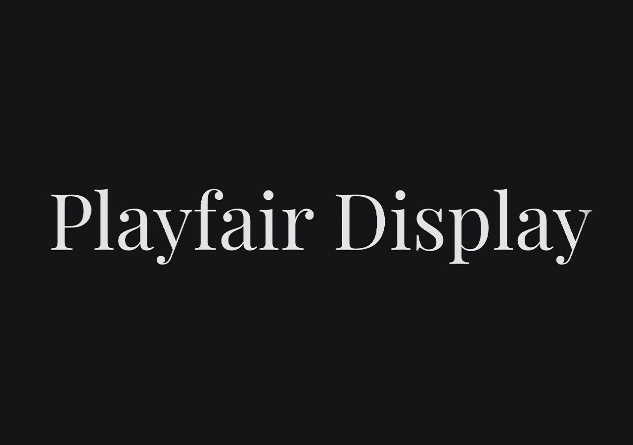 Playfair Display font