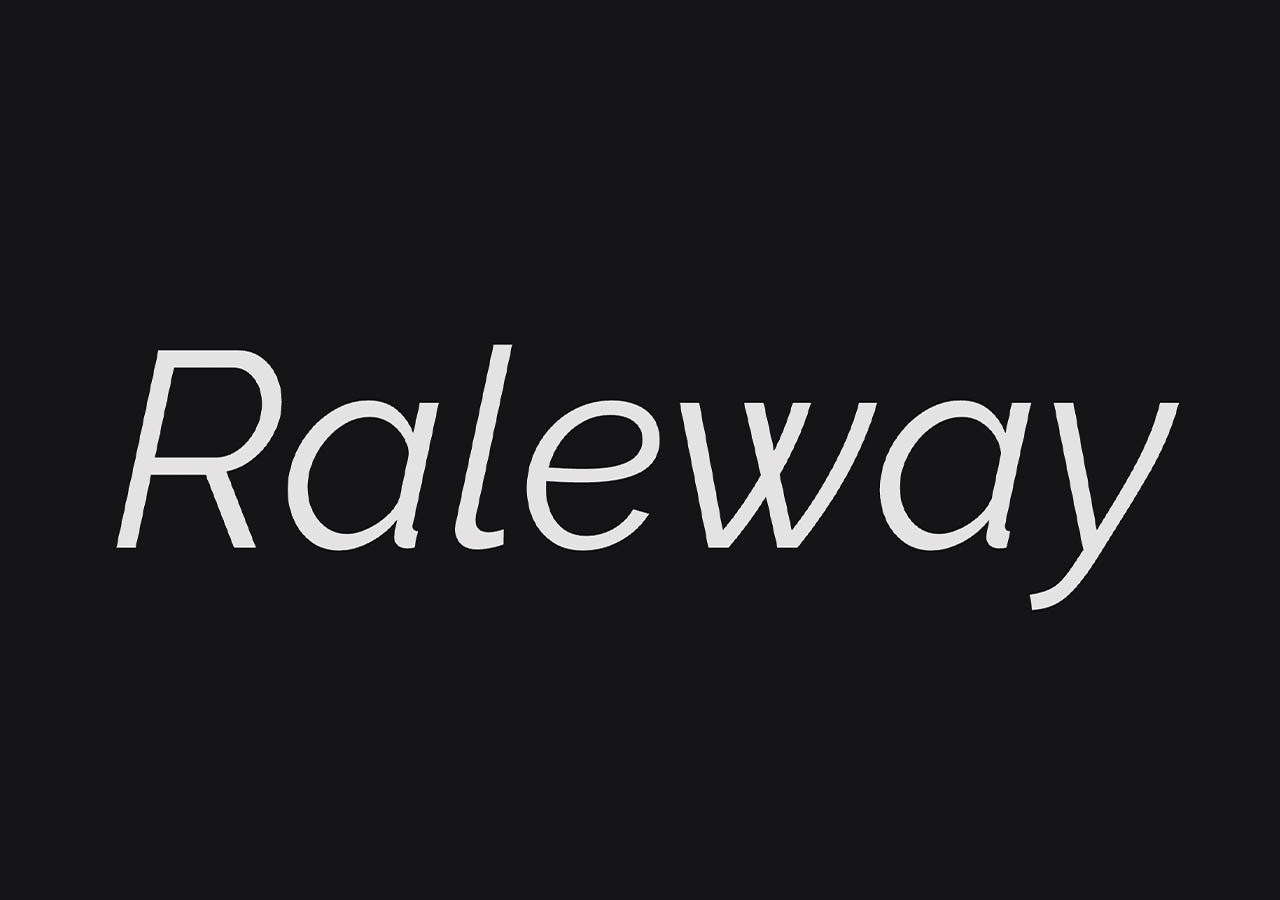 Raleway font