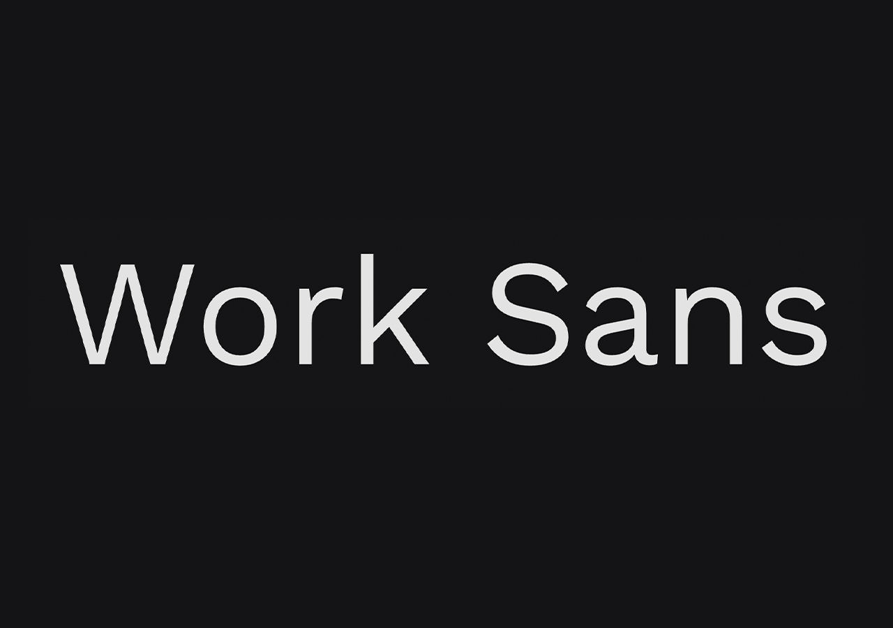 Work Sans font
