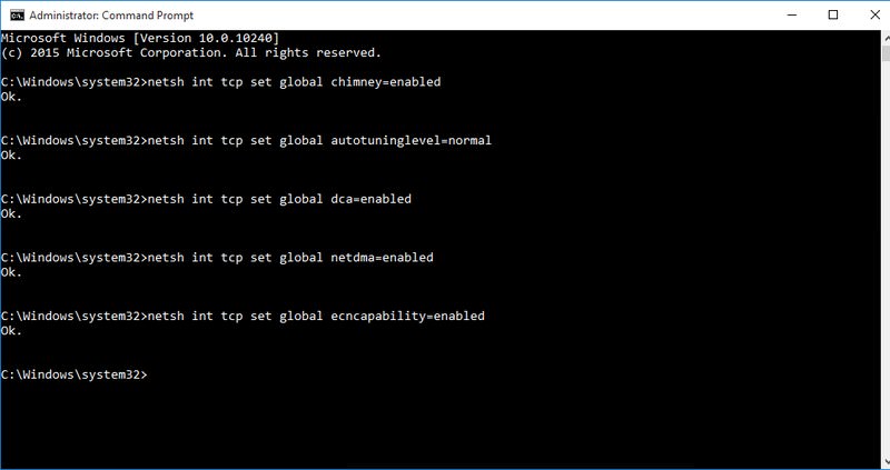 Configuring network settings from command line using netsh