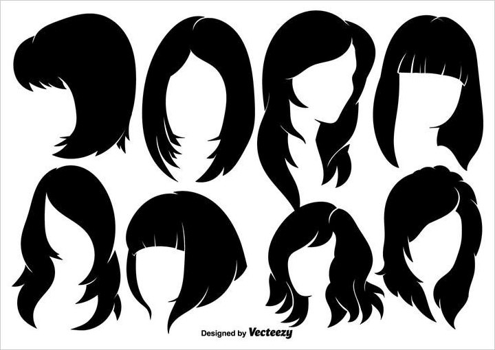 woman-hairstyles-silhouettes