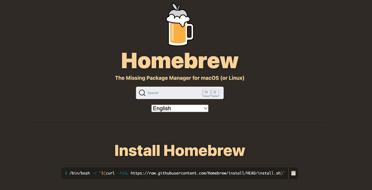 Homebrew for Mac