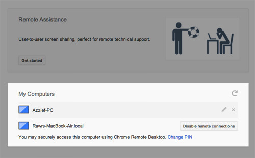 chrome remote desktop on mac send ctrl alt delete