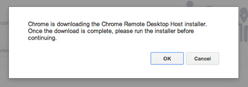 google chrome remote desktop host installer