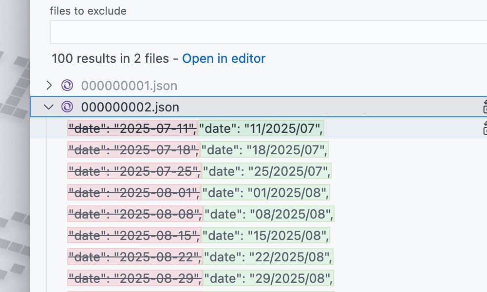 Date Format Conversion Using RegEx