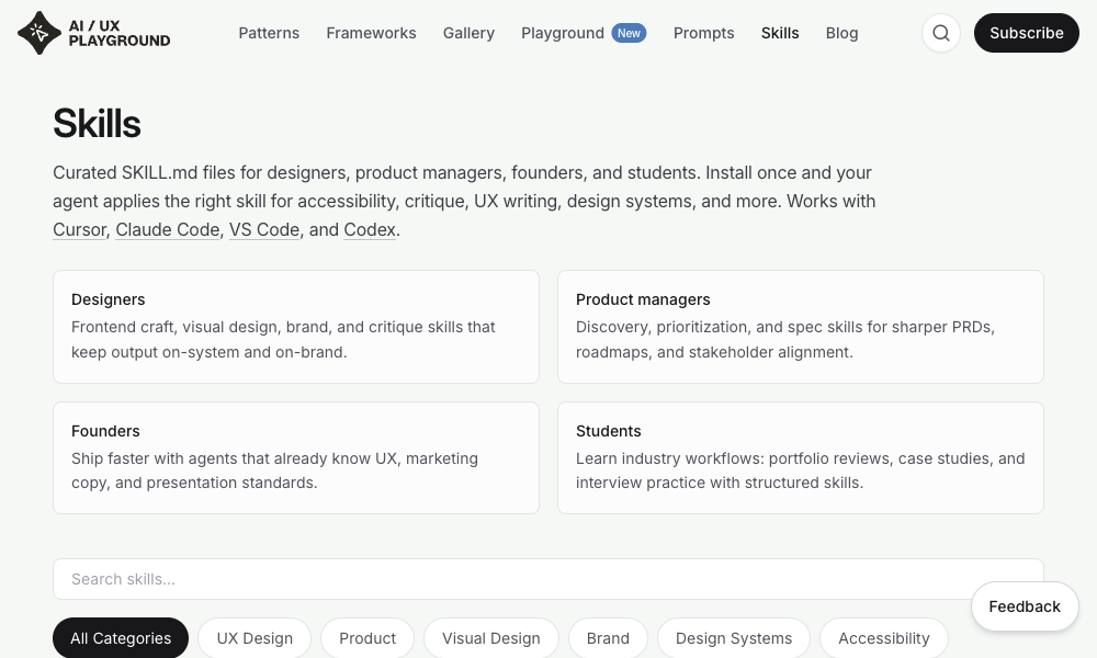AI UX Playground