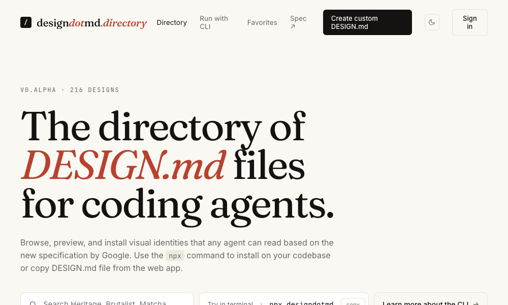 DESIGN.md Directory