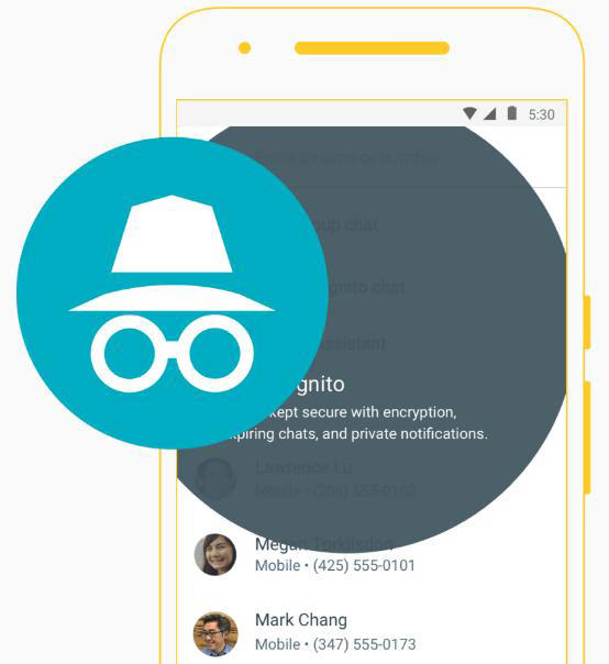 Google Allo - Incognito mode