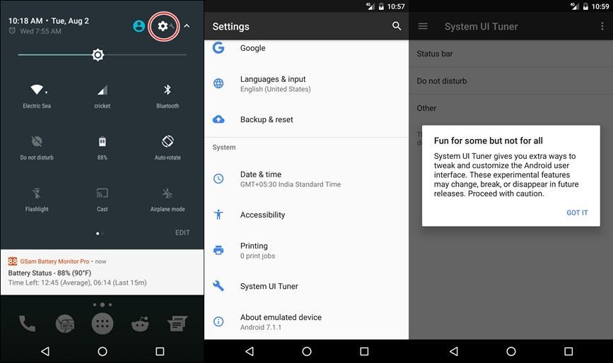 android 7 system ui tuner