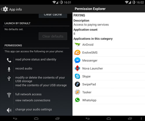 android wifi explorer permissions