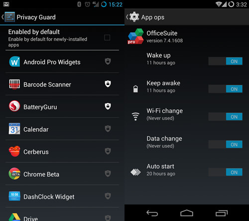 CyanogenMod Privacy Guard