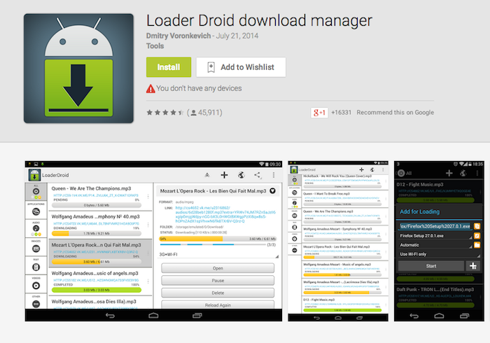 free download manager for android 2.2