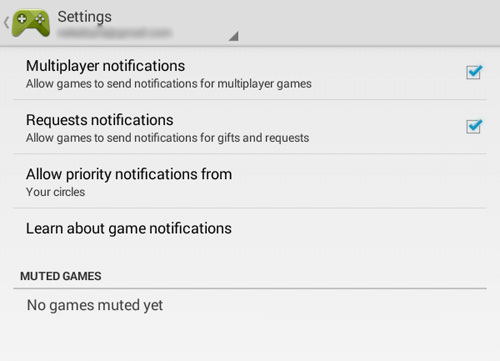 Handle your Play Games Notifcations