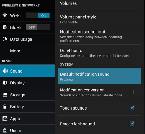 Change Default Notification Sound