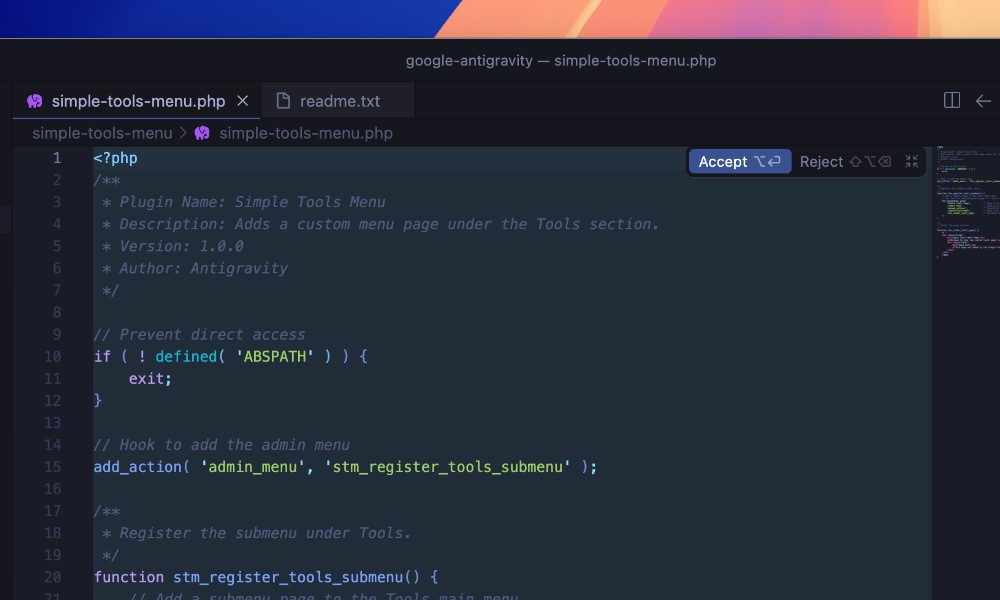 Google Antigravity fast mode implementation