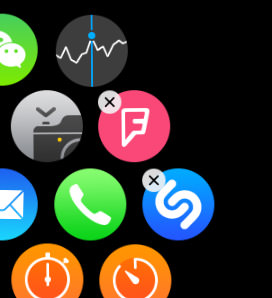 removing app via apple watch