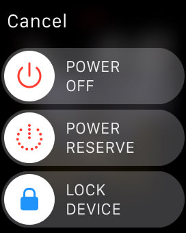 turn off apple watch