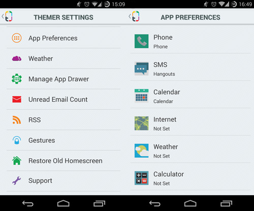 Themer Settings And App Preferences