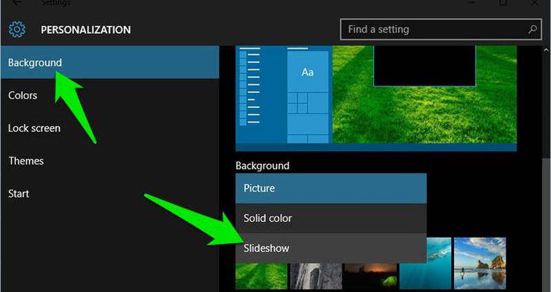 How to Change Wallpapers Automatically in Windows 10 - Hongkiat