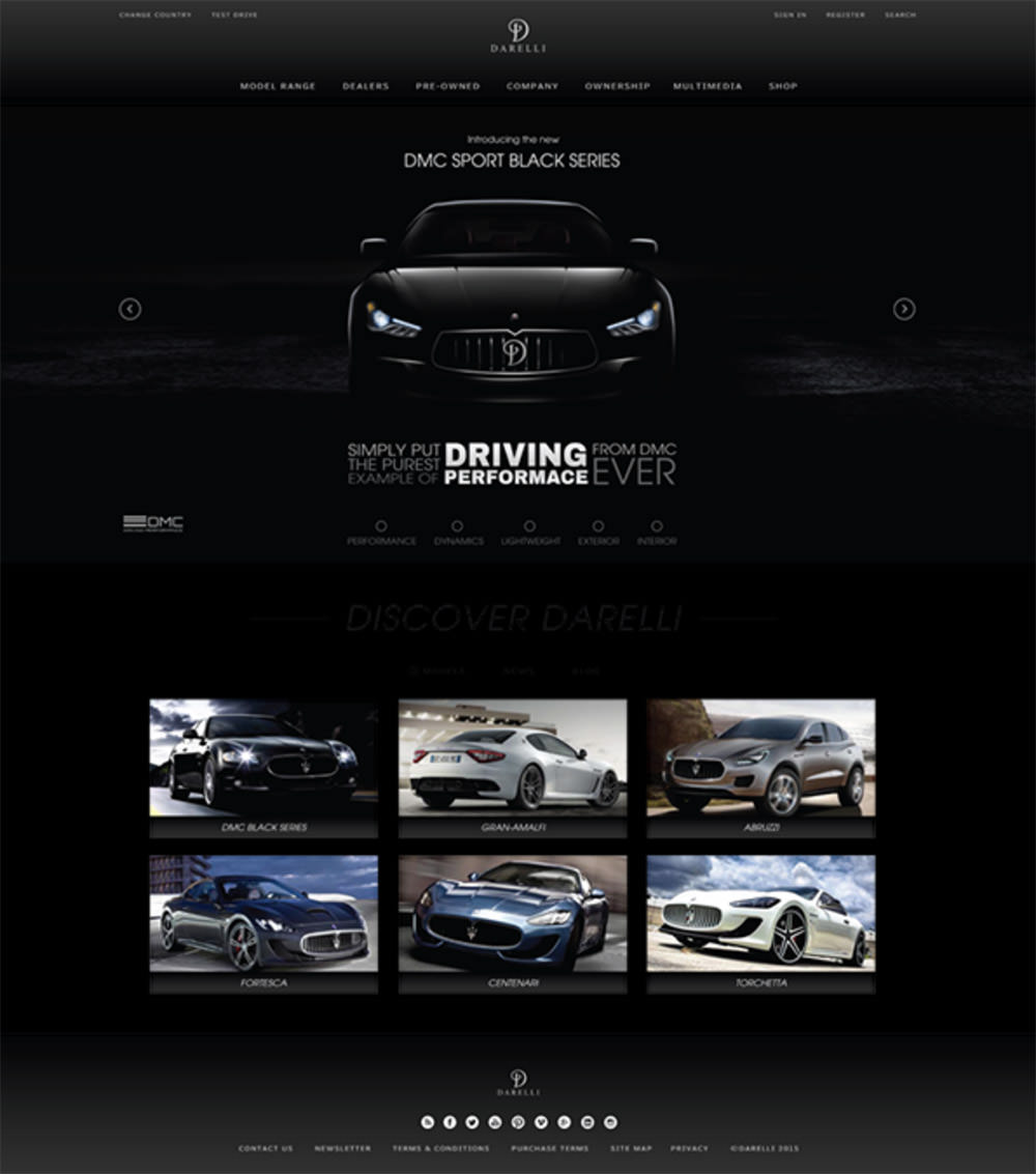 car website design