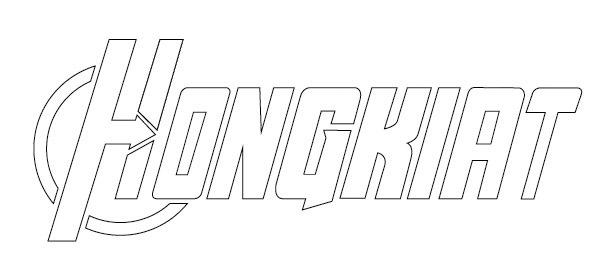 avengers logo in photoshop