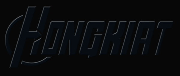 avengers logo in photoshop