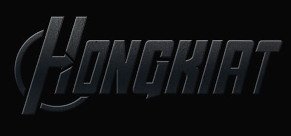 avengers logo in photoshop