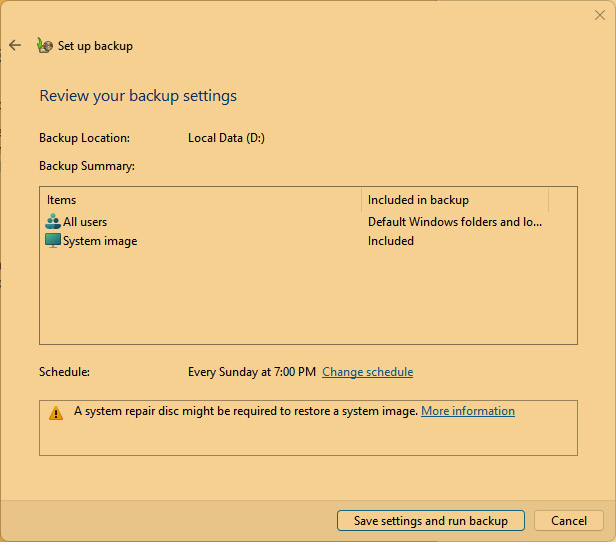 How to Create and Restore Backup in Windows 11 - Hongkiat