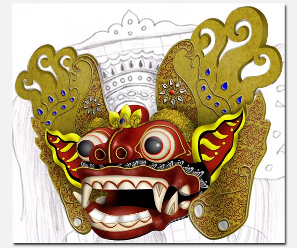 Balinese Barong Mask