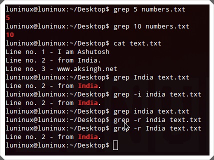 linux commands