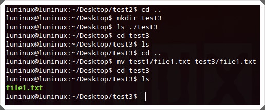 copy dcommand in linux