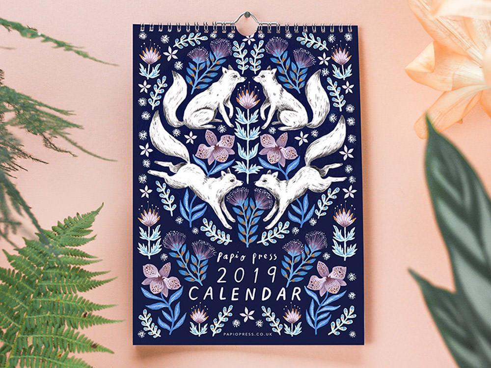 Floral Creatures 2019 Calendar