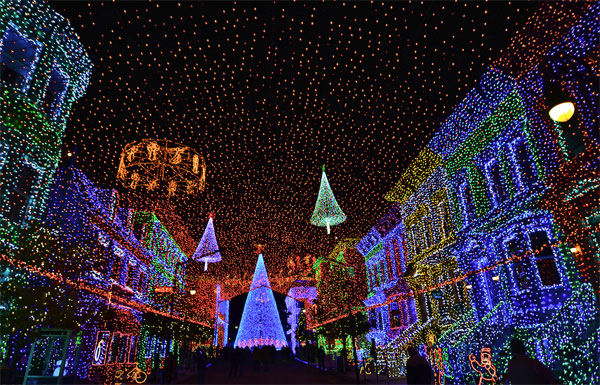 Osborne Family's dancing lights at Walt Disney World