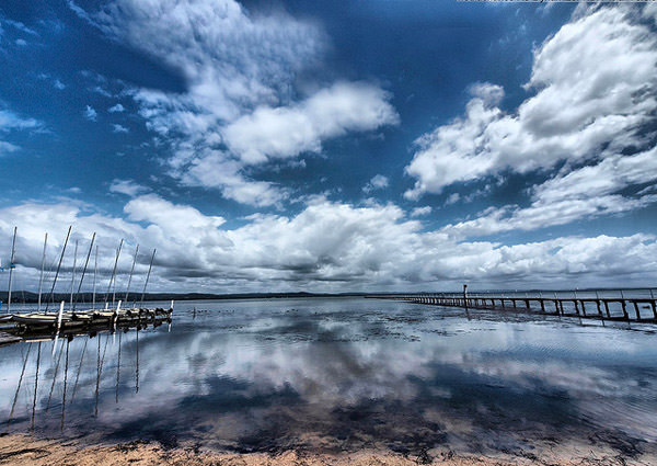 Long Jetty Cloud Reflection