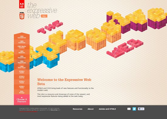 40个由HTML5驱动的美丽网站,激发您的灵感 40个由HTML5驱动的美丽网站,激发您的灵感