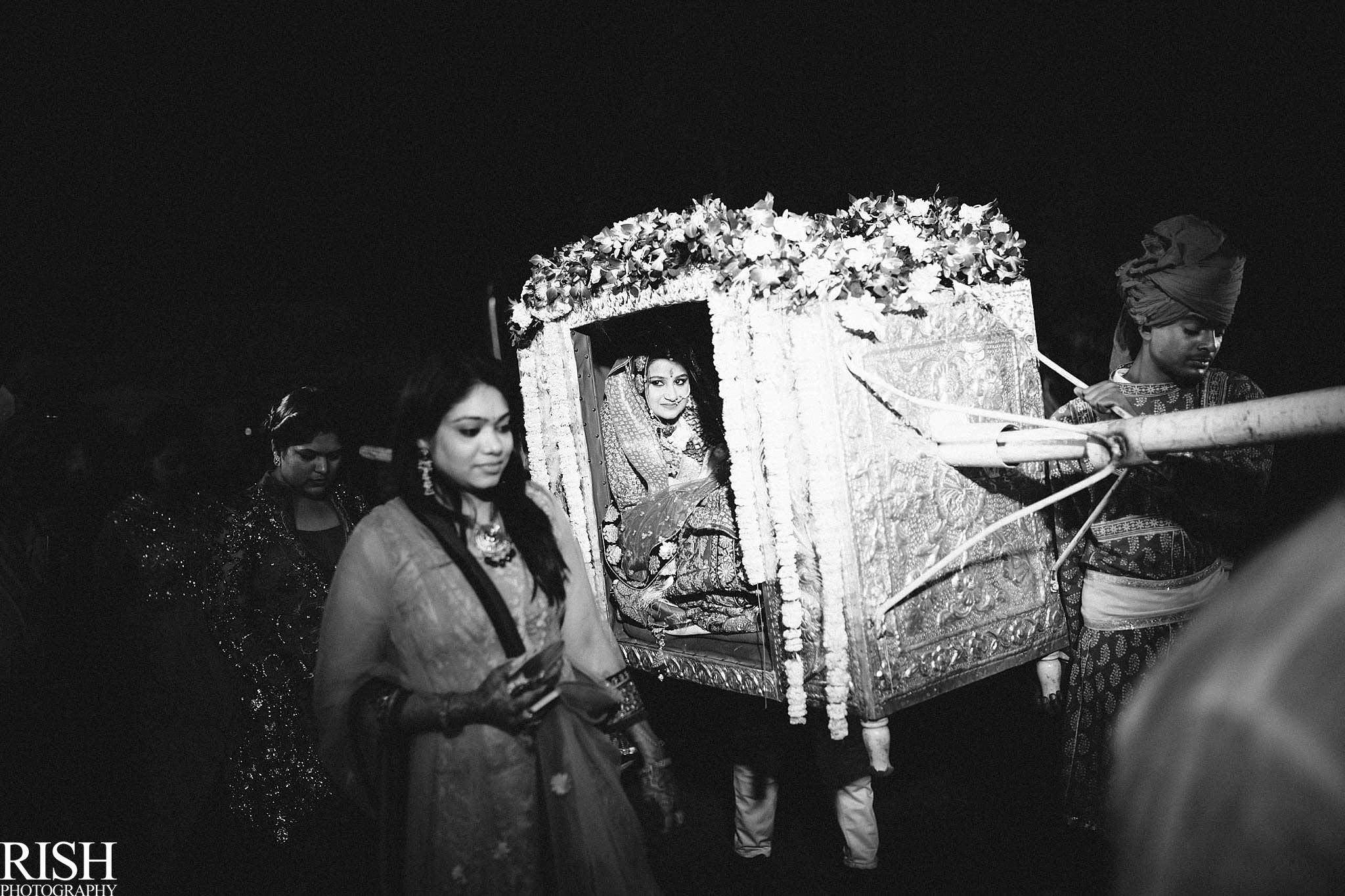 A bride in a palki