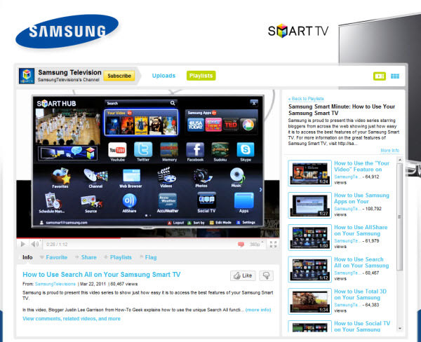 SamsungTelevisions Channel Layout