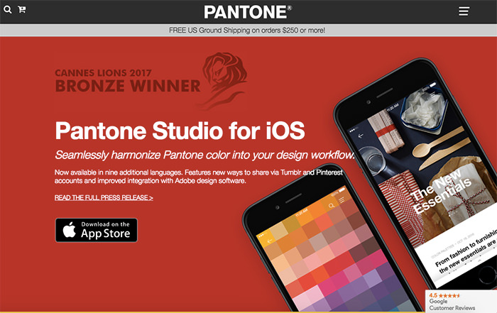 pantone color picker