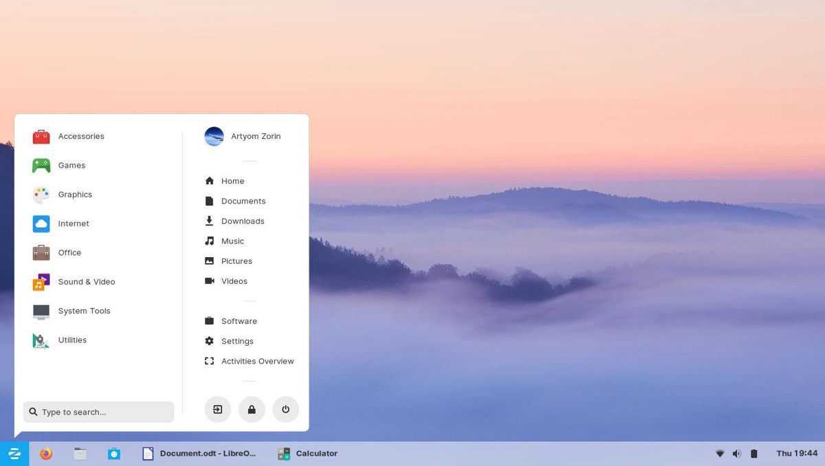 Zorin OS Desktop