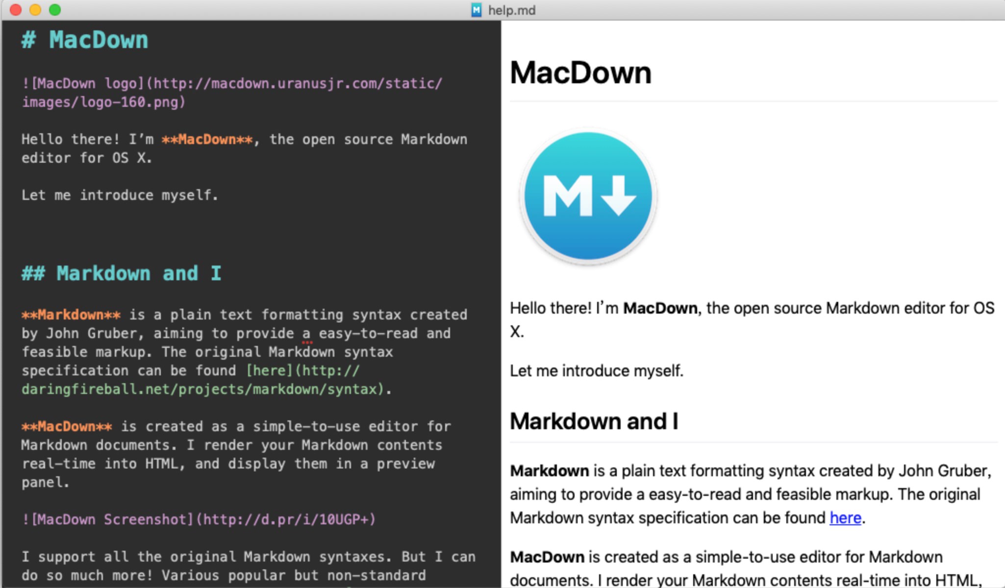 MacDown editor