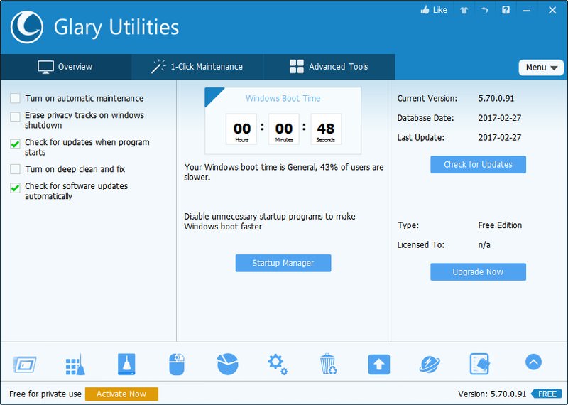 best free pc tune up utilities software