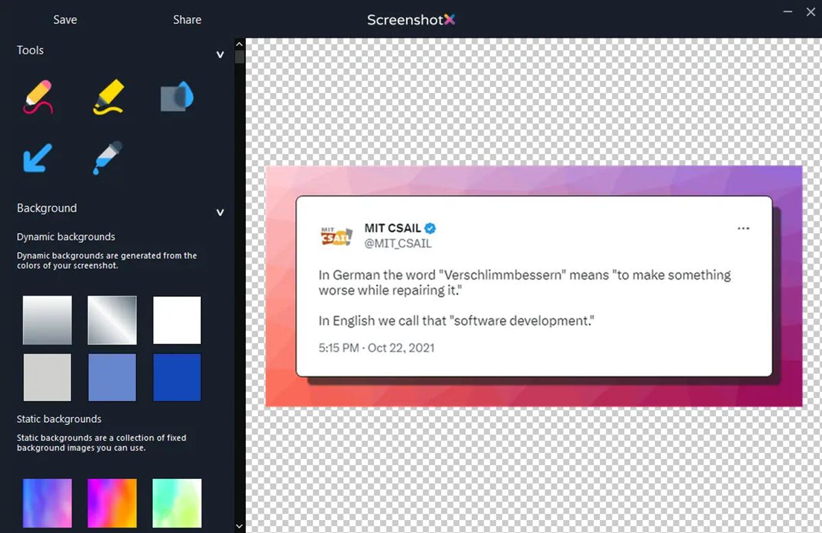 ScreenshotX screenshot tool