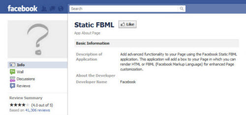 static fbml