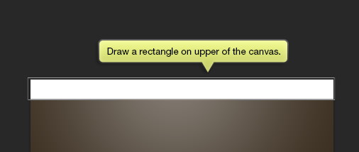 Drawing a rectangle for the header