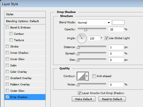 Applying drop shadow to triangle