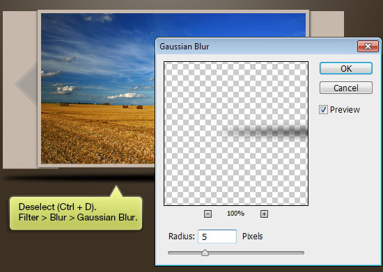 Applying Gaussian Blur for soft shadow