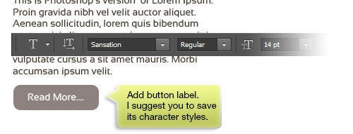 Adding button label