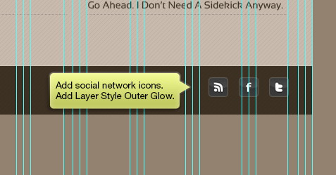 Adding social media icons